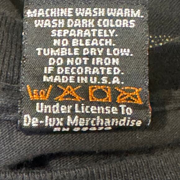 Harley Davidson Size Medium Checkered Flag T-Shirt Aruba _One Cool Bikers Island - Picture 6 of 6